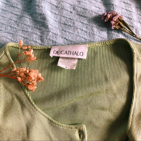 Mint green πβοΈπΏ ribbed buttoned cardigan - Picture 3 of 3